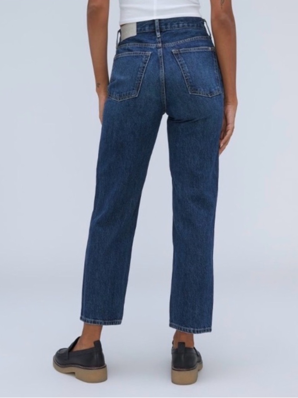 Everlane The 90s Way-High Jean Organic Cotton Denim Jeans 32 Long - Picture 2 of 11